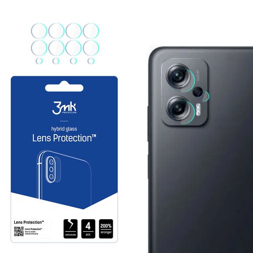 Szkło hybrydowe na obiektyw 3MK Lens Protection do Xiaomi Poco X4 GT 5G