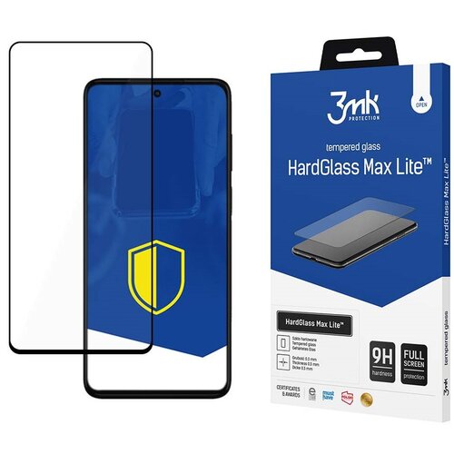 Szkło hartowane 3MK HardGlass Max Lite do Motorola Moto G42 Czarny