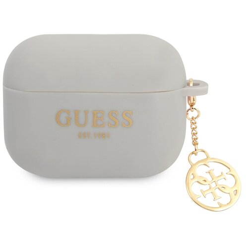 Etui na słuchawki GUESS Silicone Charm 4G Collection Szary
