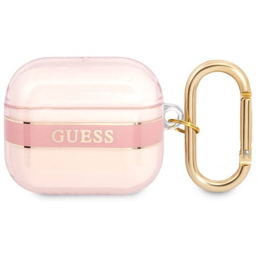 Etui na słuchawki GUESS Strap Collection Różowy