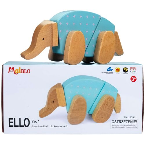 Klocki drewniane MALBLO Eco Ello 7w1 MAL7746