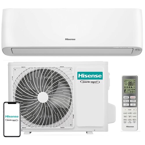 Klimatyzator HISENSE Split Energy Pro Plus QG35 z usługą montażu + Osłona klimatyzatora TCL uniwersalna M Szary + Środek do odgrzybiania NANOCLEAN Air 520 400 ml