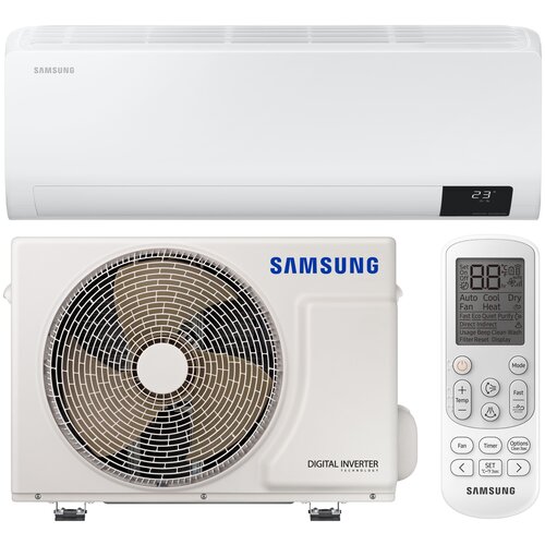 Klimatyzator SAMSUNG Split Luzon AR09TXHZAWK/EU z usługą montażu + Osłona klimatyzatora TCL uniwersalna M Szary + Środek do odgrzybiania NANOCLEAN Air 520 400 ml