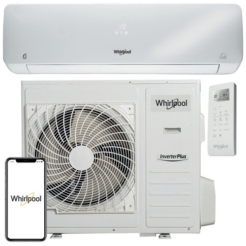 Klimatyzator WHIRLPOOL Split SPIW312A2WF z usługą montażu + Osłona klimatyzatora TCL uniwersalna M Szary + Środek do odgrzybiania NANOCLEAN Air 520 400 ml