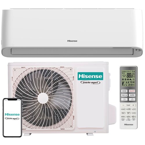 Klimatyzator HISENSE Split Energy Pro Plus QG25 z usługą montażu + Osłona klimatyzatora TCL uniwersalna M Czarny + Środek do odgrzybiania NANOCLEAN Air 520 400 ml
