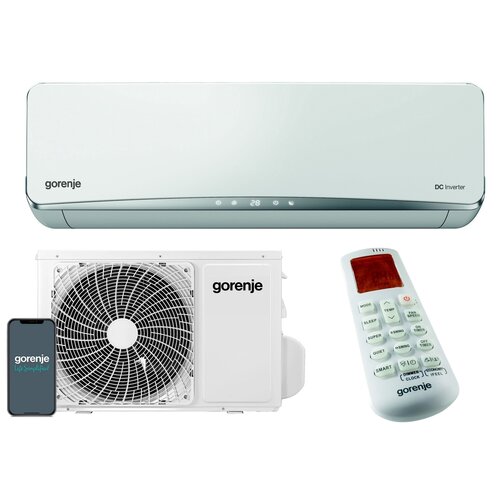 Klimatyzator GORENJE Split Pandora AST-09UW4RVETE00A z usługą montażu + Osłona klimatyzatora TCL uniwersalna M Czarny + Środek do odgrzybiania NANOCLEAN Air 520 400 ml