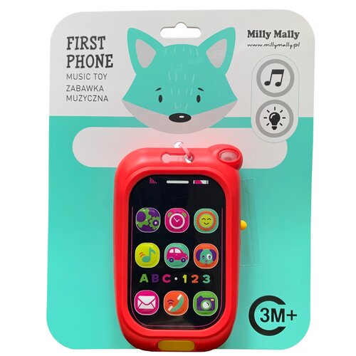 Zabawka Telefon MILLY MALLY First phone 0880 Czerwony