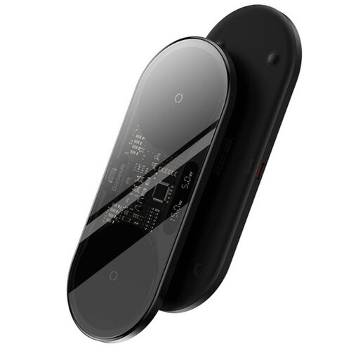 Ładowarka indukcyjna BASEUS QI LED 2in1 15W Czarny