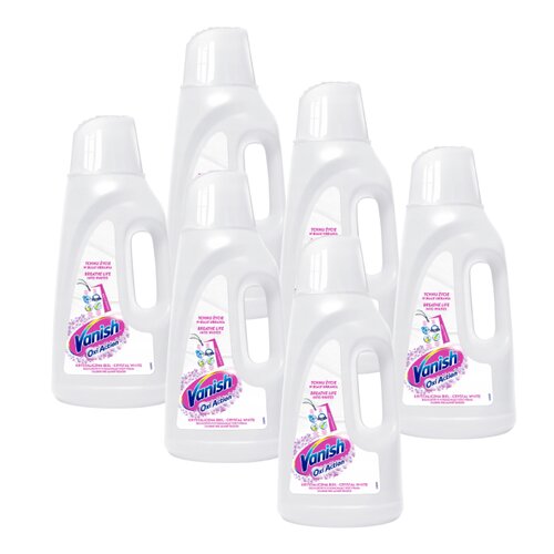 Odplamiacz do prania VANISH Oxi Action Biały 6 x 2000 ml