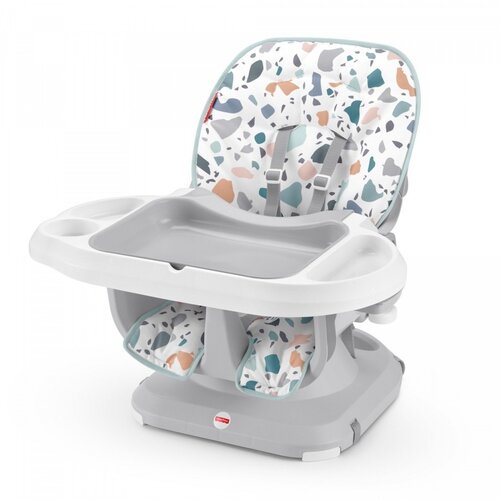 Krzesełko do karmienia FISHER PRICE SpaceSaver + Zabawki FISHER PRICE Rozwijamy ruchy