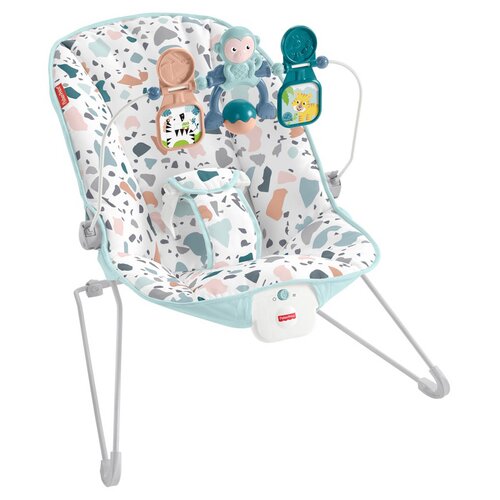 Leżaczek FISHER PRICE GWD38 + Zabawka FISHER PRICE Sukulent GRV07