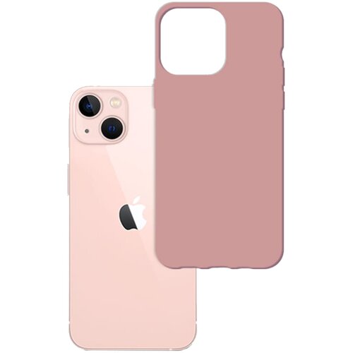 Etui 3MK Matt Case Lychee do Apple iPhone 14 Plus Różowy