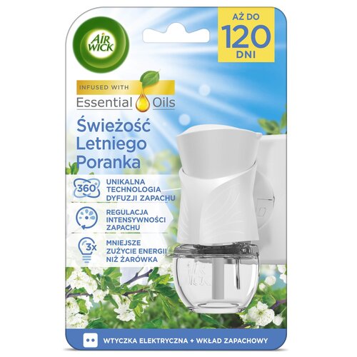Elektryczny odświeżacz powietrza AIR WICK Świeżość Letniego Poranka 19 ml