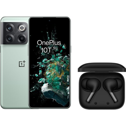 Smartfon ONEPLUS 10T 8/128GB 5G 6.7" 120Hz Zielony CPH2415 + Słuchawki OnePlus Buds Pro Czarny