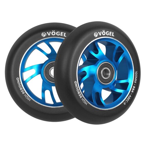 Kółka VÖGEL VKH-102 100mm ABEC-9 Niebieski (2 szt.)