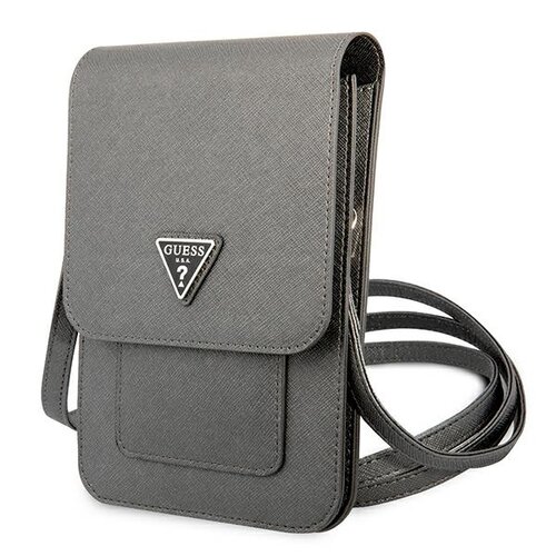 Torba GUESS Saffiano Triangle Szary