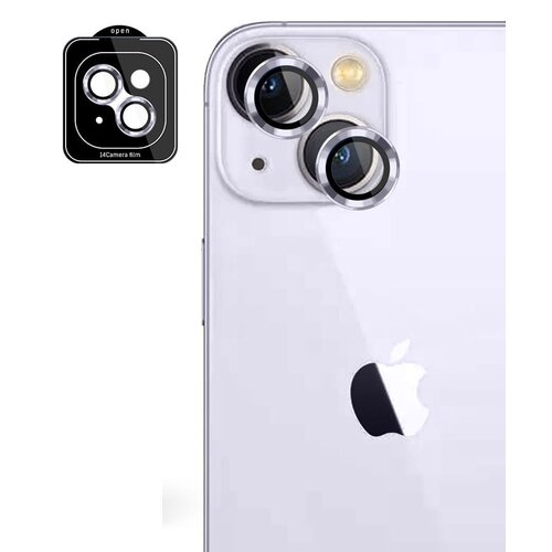 Szkło hartowane na obiektyw 3MK Lens Protection Pro do Apple iPhone 14 Fioletowy