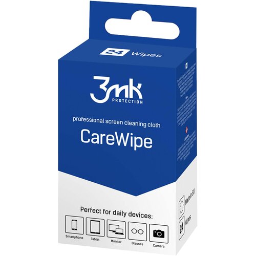 Ściereczka czyszcząca 3MK Care Wipe do ekranów LCD/TFT 24 szt.
