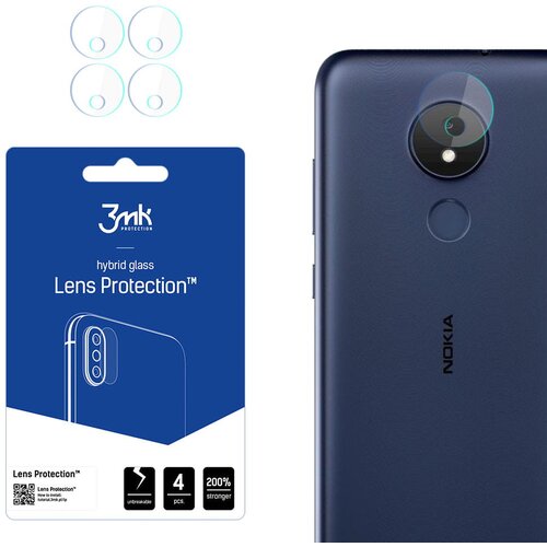 Szkło hybrydowe 3MK Lens Protection do Nokia C21 Plus
