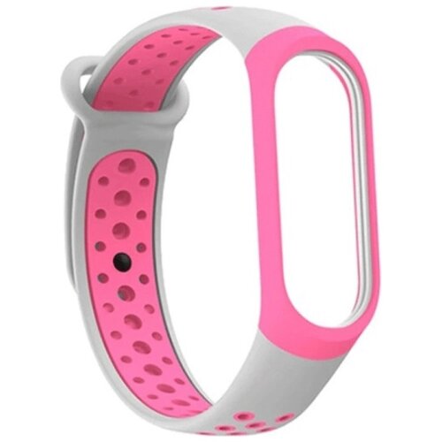 Pasek BELINE Beli00521 do Xiaomi Mi Band 3/4 Różowo-szary