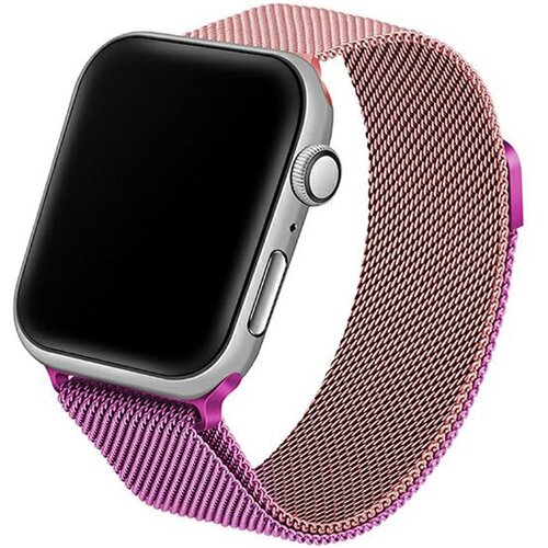 Pasek BELINE Steel do Apple Watch 2/3/4/5/6/7/8/SE/SE 2/Ultra (42/44/45/49mm) Różowo-fioletowy