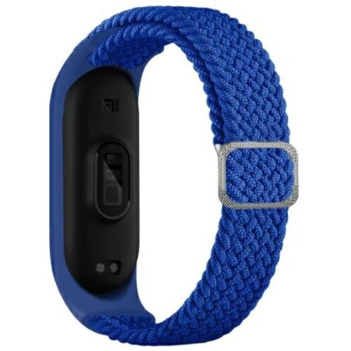 Pasek BELINE Textile do Xiaomi Mi Band 5/6/7 Niebieski