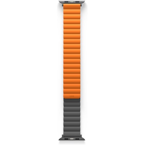 Pasek UNIQ Revix do Apple Watch 1/2/3/4/5/6/7/8/9/SE/SE2/Ultra/Ultra 2 (42/44/45/49mm) Szaro-pomarańczowy