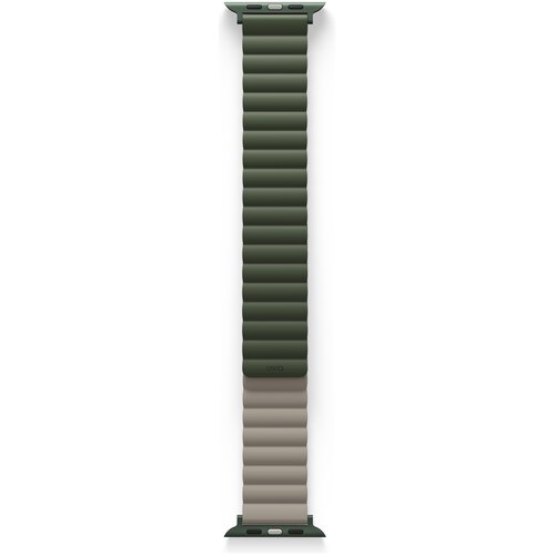 Pasek UNIQ Revix do Apple Watch 1/2/3/4/5/6/7/8/9/SE/SE2/Ultra/Ultra 2 (42/44/45/49mm) Zielono-ciemnoszary