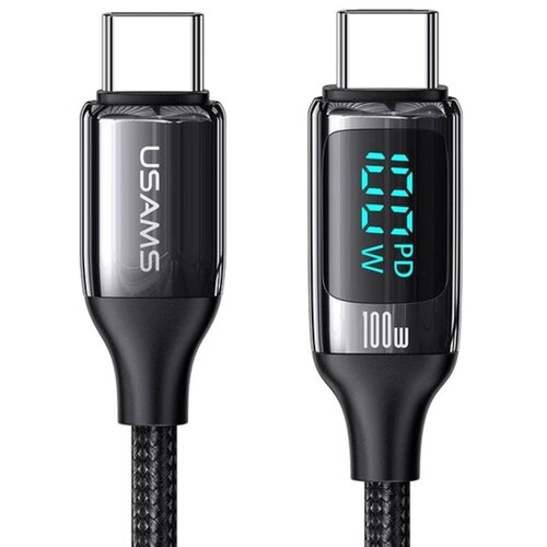 Kabel USB-C - USB-C USAMS U78 100W 1.2 m Czarny