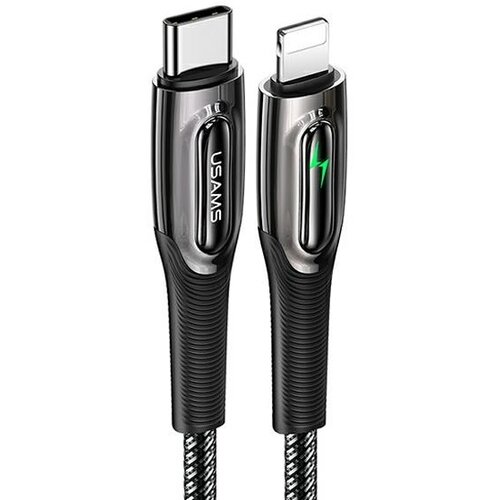 Kabel USB-C - Lightning USAMS SJ518USB01 1.2m Czarny
