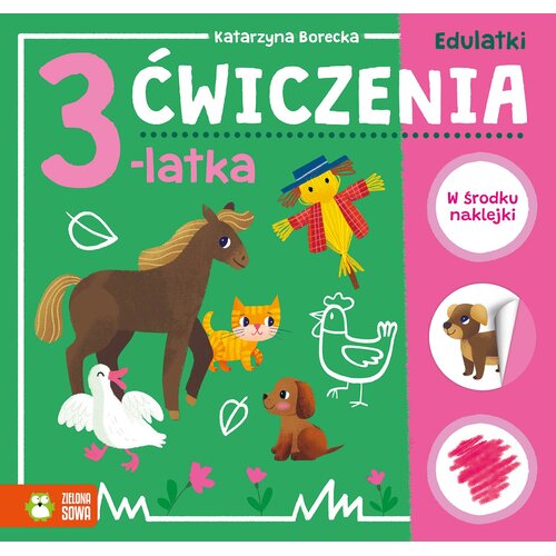 Książka z zadaniami Edulatki Ćwiczenia 3-latka (miękka okładka)