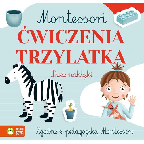 Książka z zadaniami Montessori. Ćwiczenia trzylatka (miękka okładka)