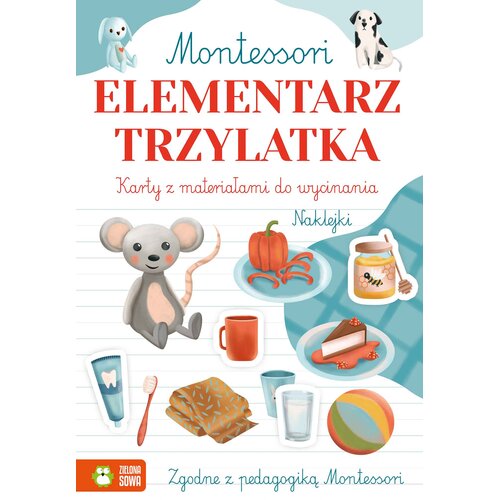 Książka z zadaniami Montessori. Elementarz trzylatka (miękka okładka)