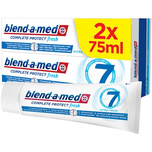 Pasta do zębów BLEND-A-MED Complete Protect 7 Extra Fresh 2x75 ml