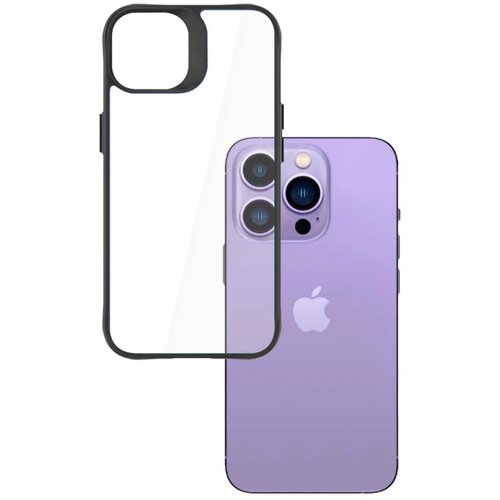 Etui 3MK Satin Armor Case+ do Apple iPhone 14 Pro Przezroczysto-czarny