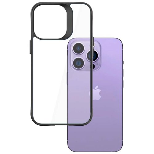 Etui 3MK Satin Armor Case+ do Apple iPhone 14 Pro Max Przezroczysto-czarny