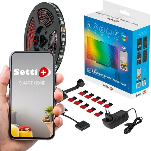 Taśma LED SETTI+ SLS401 Kamera 3.8m Wi-Fi
