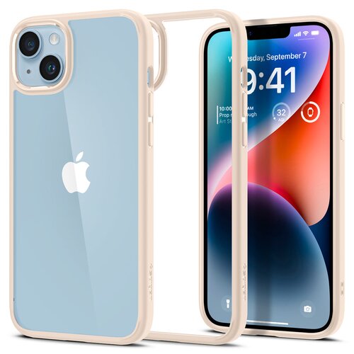 Etui SPIGEN Ultra Hybrid do Apple iPhone 14 Plus/15 Plus Beżowy