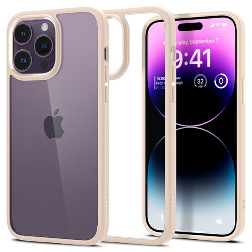 Etui SPIGEN Ultra Hybrid do Apple iPhone 14 Pro Max Beżowy