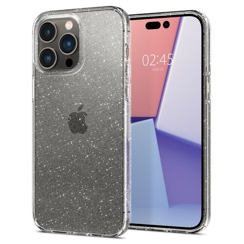 Etui SPIGEN Liquid Crystal Glitter do Apple iPhone 14 Pro Przezroczysty Brokat