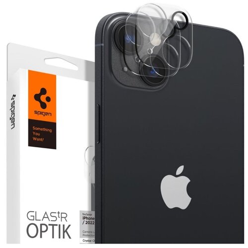 Nakładka na obiektyw SPIGEN Optik.Tr Camera Lens Protector do Apple iPhone 14/14 Plus Przezroczysty (2szt.)