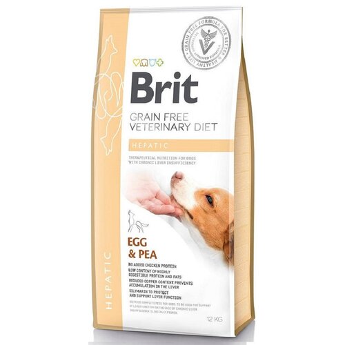 Karma dla psa BRIT Grain Free Veterinary Diets Dog Hepatic Jajko z groszkiem 12 kg