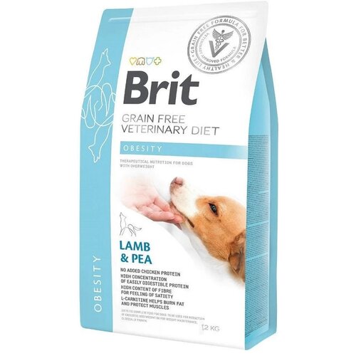Karma dla psa BRIT Grain Free Veterinary Joint & Mobility Obesity Jagnięcina i groszek 12 kg