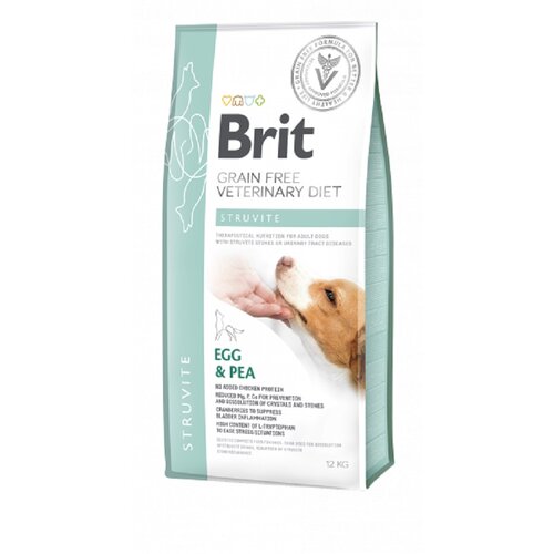Karma dla psów BRIT Veterinary Diets Dog Grain Free Struvite Jaja z groszkiem 12 kg