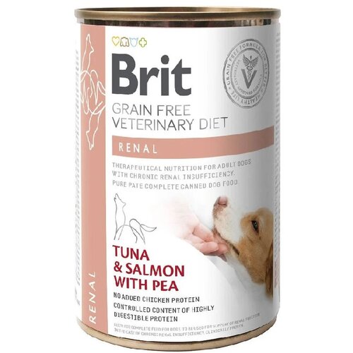 Karma dla psa BRIT Grain Free Veterinary Diets Dog Can Renal Tuńczyk z łososiem 400g
