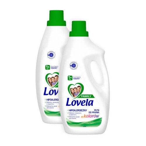 Płyn do prania LOVELA Family Kolor 2 x 1850 ml