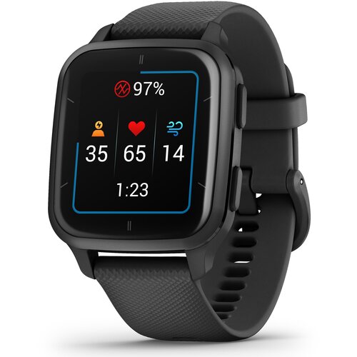 Zegarek sportowy GARMIN Venu SQ 2 Music 40mm Czarny