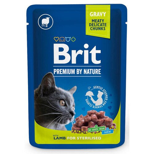 Karma dla kota BRIT Premium By Nature Sterilised Jagnięcina 100 g