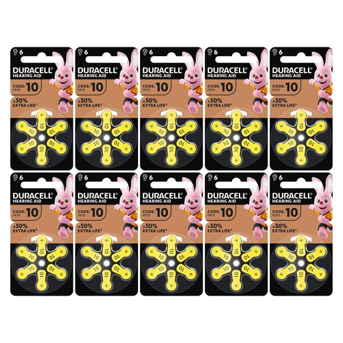 Baterie 10 DURACELL Hearing Aid (60 szt.)