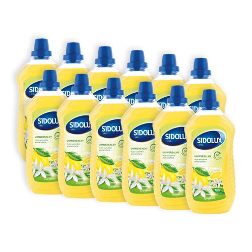 Płyn do mycia podłóg SIDOLUX Cytryna 12 x 1000 ml